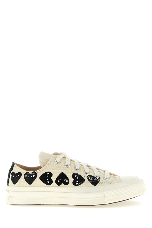 Кросівки Comme des Garçons Play x Converse, білі/чорні (AZK1262)