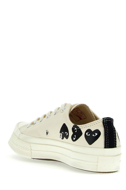 Кросівки Comme des Garçons Play x Converse, білі/чорні (AZK1262) Кросівки Comme des Garçons Play x Converse, білі/чорні (AZK1262)