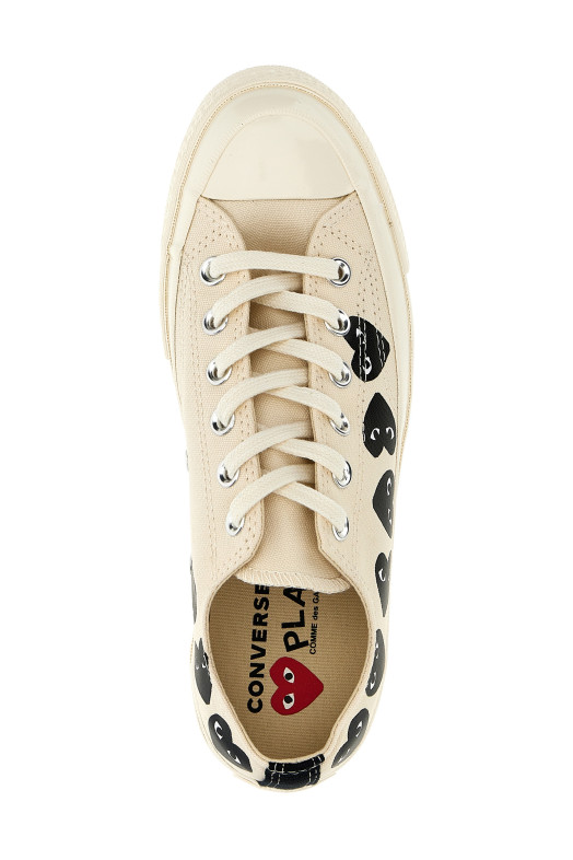 Кросівки Comme des Garçons Play x Converse, білі/чорні (AZK1262) Кросівки Comme des Garçons Play x Converse, білі/чорні (AZK1262)