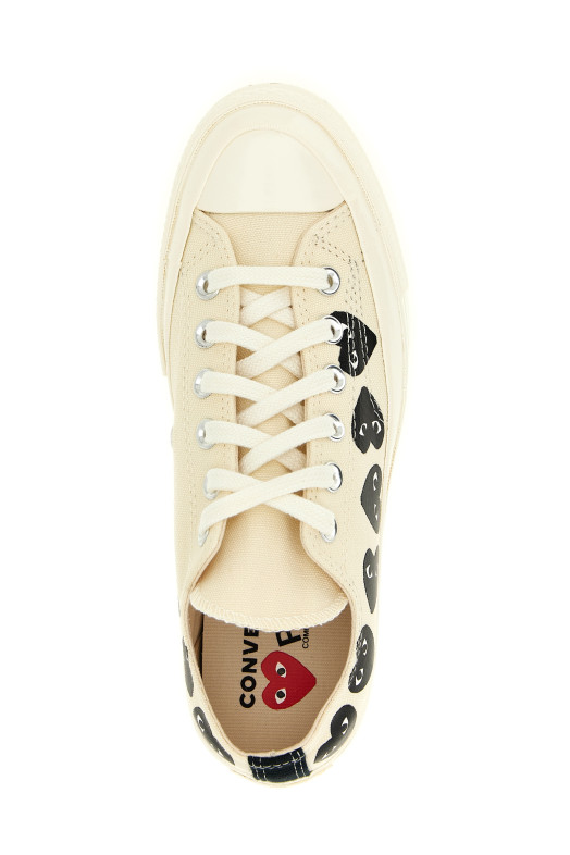 Кросівки Comme des Garçons Play x Converse, білі/чорні (AZK1262)
