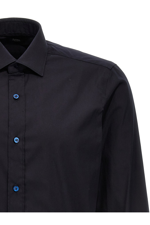 Сорочка з попліну Синя BARBA (T1U12P01PZ27100001) Сорочка з попліну Синя BARBA (T1U12P01PZ27100001)