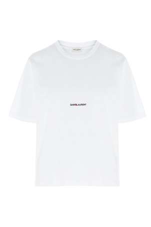 'Saint Laurent Rive gauche' T-shirt White 'Saint Laurent Rive gauche' T-shirt White