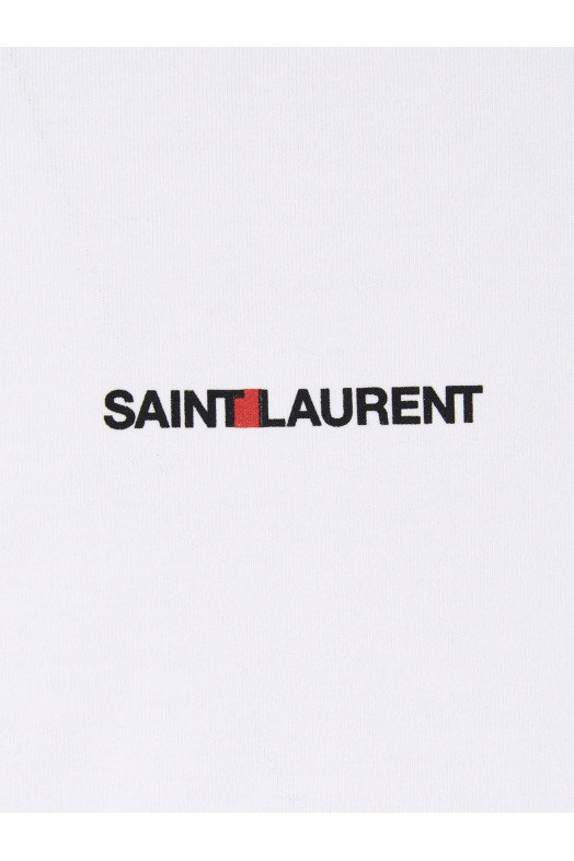 Футболка Saint Laurent Rive Gauche Белая Футболка Saint Laurent Rive Gauche Белая