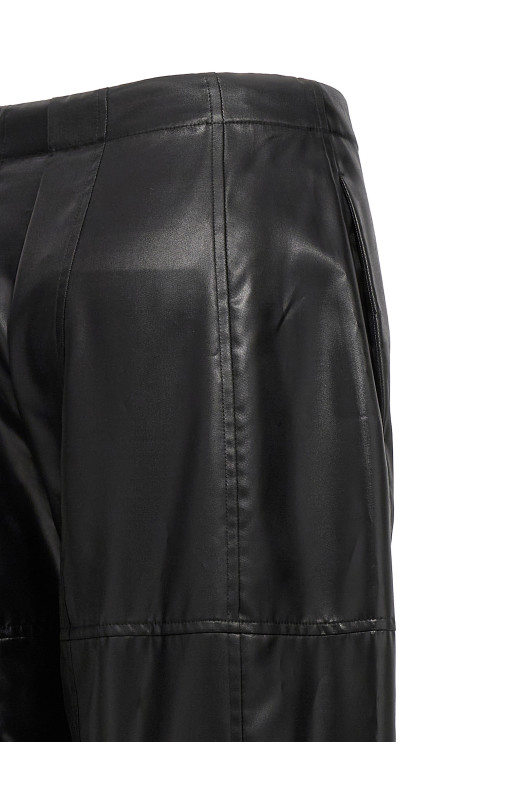 Coated pants Black  