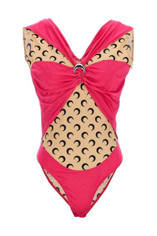 Боді з логотипом Фуксія MARINE SERRE (WTO393PK60) Боді з логотипом Фуксія MARINE SERRE (WTO393PK60)