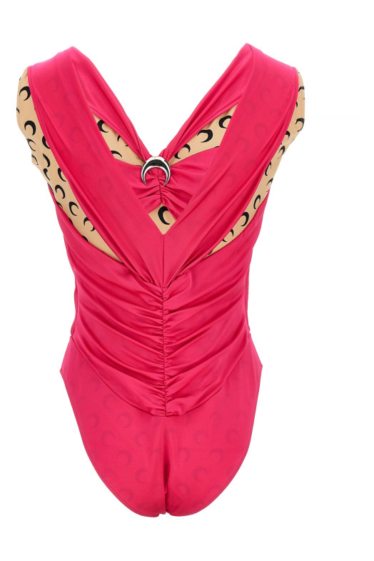 Боді з логотипом Фуксія MARINE SERRE (WTO393PK60) Боді з логотипом Фуксія MARINE SERRE (WTO393PK60)