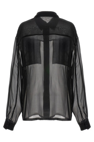 Шовкова сорочка з мусліну Чорний SAINT LAURENT (788262Y115W1000) Шовкова сорочка з мусліну Чорний SAINT LAURENT (788262Y115W1000)