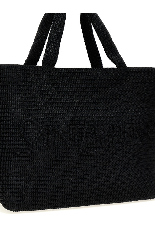 SAINT LAURENT 'rafia' сумка-тоут Черный (756269GAAEI1000) SAINT LAURENT 'rafia' сумка-тоут Черный (756269GAAEI1000)