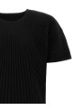 Pleated T-shirt Black Pleated T-shirt Black