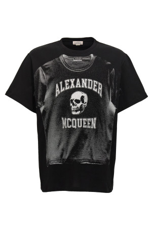 Logo print T-shirt Black