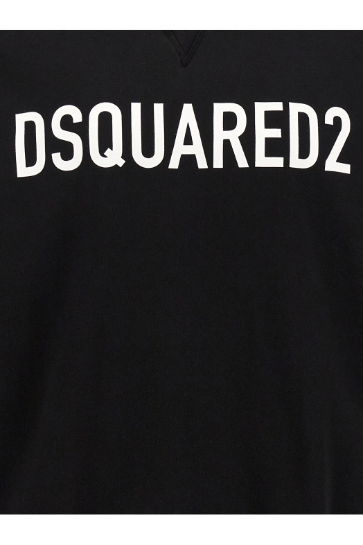 Худі з принтом логотипу чорно-сіре DSQUARED2 S74GU0664D25002900 Худі з принтом логотипу чорно-сіре DSQUARED2 S74GU0664D25002900