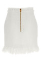 Спідниця з твіду з ґудзиками Біла BALMAIN (DF1LBA20XC670FA)