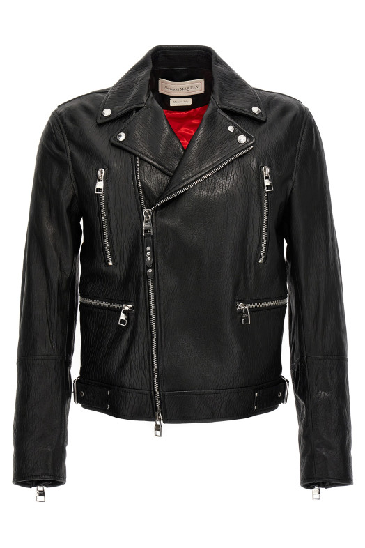 Текстурна шкіряна куртка Чорний (626381Q5LDS1000)