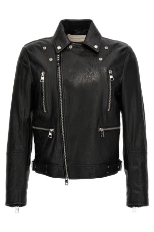 Текстурна шкіряна куртка Чорний (626381Q5LDS1000)