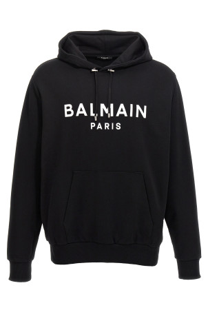 Logo print hoodie Black-grey Logo print hoodie Black-grey