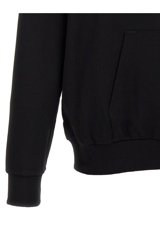 Худі з принтом логотипу чорно-сіре BALMAIN DH1JR002BB65EAB Худі з принтом логотипу чорно-сіре BALMAIN DH1JR002BB65EAB