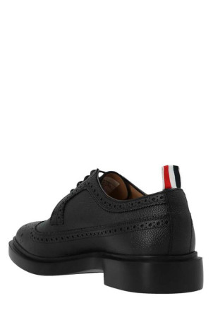 Классические броги с длинным крыльцом, черные THOM BROWNE (MFD002H00198001)