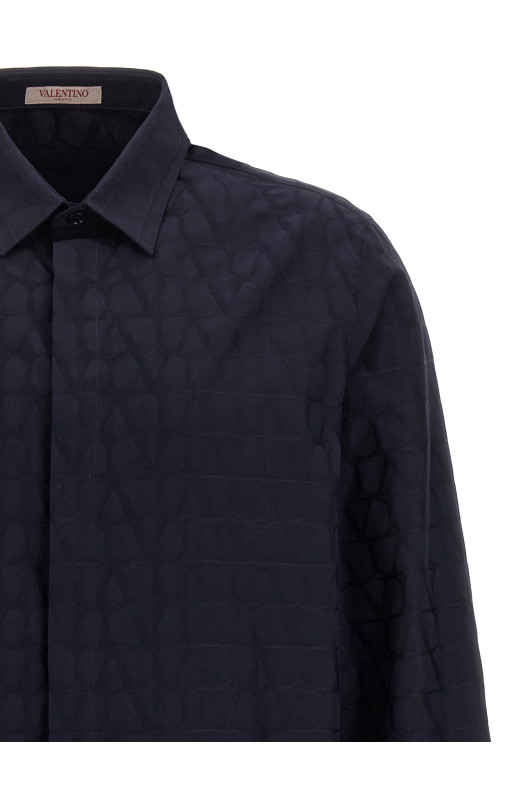Рубашка Valentino «Toile Iconographe» Синяя (5V3AB7659VCYE6) Рубашка Valentino «Toile Iconographe» Синяя (5V3AB7659VCYE6)