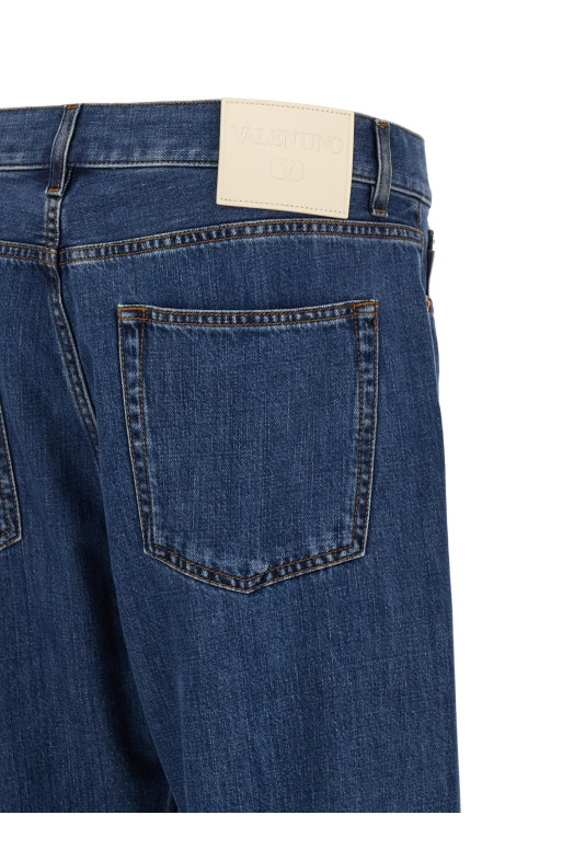 Джинси Valentino з деніму, сині VALENTINO GARAVANI (5V3DE03SAA3558) Джинси Valentino з деніму, сині VALENTINO GARAVANI (5V3DE03SAA3558)