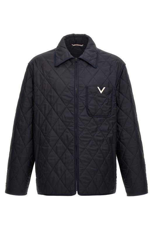 Куртка Valentino «V Detail» Синяя (5V3CJK15AAA598) Куртка Valentino «V Detail» Синяя (5V3CJK15AAA598)