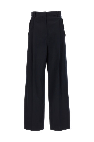 Брюки с зауженными ногами и складкой спереди Синие LANVIN (RWTR00255782A2329) Брюки с зауженными ногами и складкой спереди Синие LANVIN (RWTR00255782A2329)
