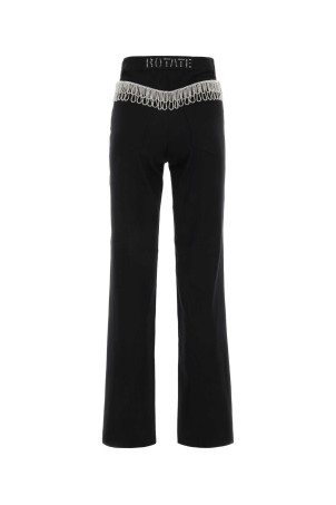 Black cotton pant Black ROTATE BIRGER CHRISTENSEN (100533100) Black cotton pant Black ROTATE BIRGER CHRISTENSEN (100533100)