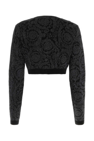 Вышитый кардиган из эластичной вискозной смеси VERSACE (10110201A10004) Вышитый кардиган из эластичной вискозной смеси VERSACE (10110201A10004)