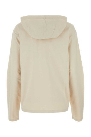 Свободный свитшот из хлопка песочного цвета PRADA (134691SOOO14LY) Свободный свитшот из хлопка песочного цвета PRADA (134691SOOO14LY)