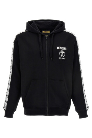 Double Question Mark hoodie White/Black