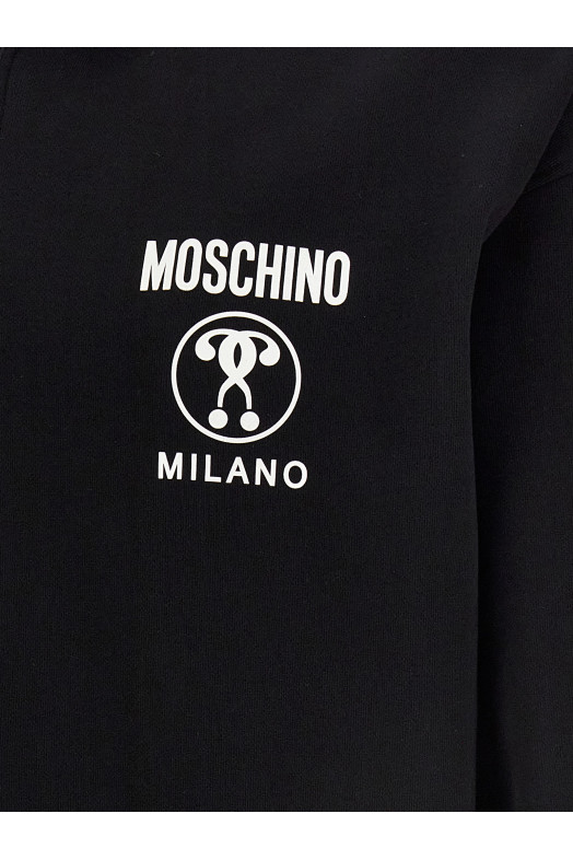 Толстовка з подвійним знаком питання Білий/Чорний MOSCHINO (A172470281555)