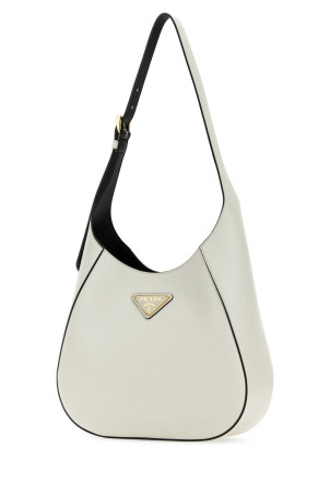 White leather shoulder bag PRADA (1BC1962AIX) White leather shoulder bag PRADA (1BC1962AIX)