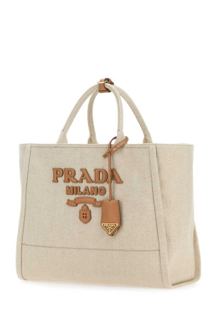 Пісочна полотняна сумка для покупок PRADA (1BG473VOHO2DLI) Пісочна полотняна сумка для покупок PRADA (1BG473VOHO2DLI)