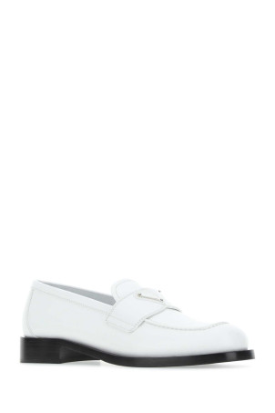 White leather loafers Black PRADA (1D238MF020055) White leather loafers Black PRADA (1D238MF020055)