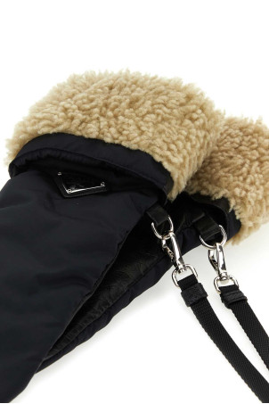 Black nylon and nappa leather gloves PRADA (1GG1092DEW) Black nylon and nappa leather gloves PRADA (1GG1092DEW)