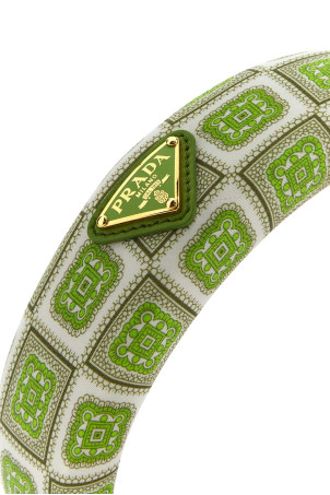 Друкована стрічка для волосся з твілу PRADA (1IH0192CXP) Друкована стрічка для волосся з твілу PRADA (1IH0192CXP)