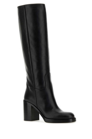Черные кожаные ботинки Black PRADA (1W281NF090070) Черные кожаные ботинки Black PRADA (1W281NF090070)