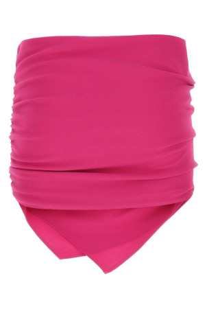 Міні-спідниця з еластичного поліестеру тиріанського фіолетового кольору THE ATTICO (232WCS121E057) Міні-спідниця з еластичного поліестеру тиріанського фіолетового кольору THE ATTICO (232WCS121E057)