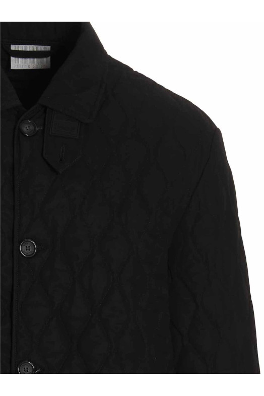 Quilted Hunter' coat Black