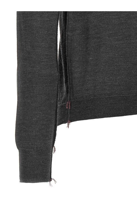 Светр з високим коміром з вовни, сірий MAISON MARGIELA (SI0HA0006S17814860F) Светр з високим коміром з вовни, сірий MAISON MARGIELA (SI0HA0006S17814860F)