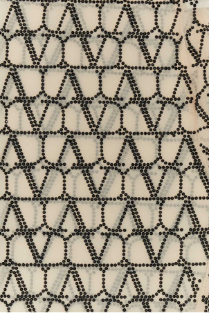 Вишитий тюль Iconographe з стразами та джерсі VALENTINO GARAVANI (2B0MD05S7WP) Вишитий тюль Iconographe з стразами та джерсі VALENTINO GARAVANI (2B0MD05S7WP)