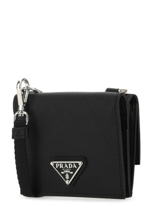 Black leather cardholder Black PRADA (2MR035QHH) Black leather cardholder Black PRADA (2MR035QHH)