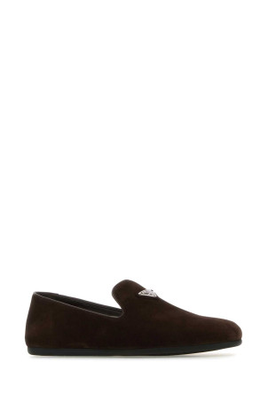 Темно-коричневі замшеві мокасини PRADA (2S2974103) Темно-коричневі замшеві мокасини PRADA (2S2974103)