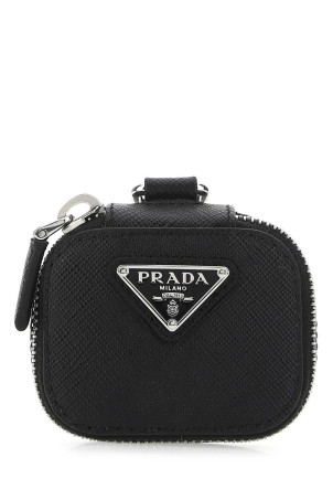 Black leather Air Pods case Black PRADA (2TT1482AHF) Black leather Air Pods case Black PRADA (2TT1482AHF)