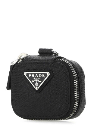 Black leather Air Pods case Black PRADA (2TT1482AHF) Black leather Air Pods case Black PRADA (2TT1482AHF)