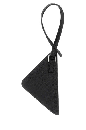 Black leather name tag Black PRADA (2TT1532AHF)