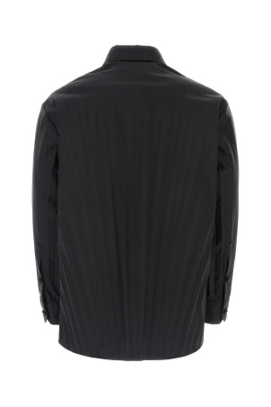 Black tech nylon oversize shirt Black VALENTINO GARAVANI (2V0ABX959D1) Black tech nylon oversize shirt Black VALENTINO GARAVANI (2V0ABX959D1)