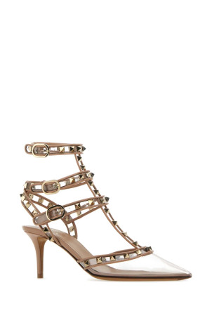 Туфлі-човники Rockstud з ПВХ та шкіри VALENTINO GARAVANI (2W0S0375LFC) Туфлі-човники Rockstud з ПВХ та шкіри VALENTINO GARAVANI (2W0S0375LFC)