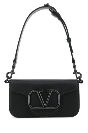 Black leather LocÃ² shoulder bag Black VALENTINO GARAVANI (4Y2B0B63VTQ)