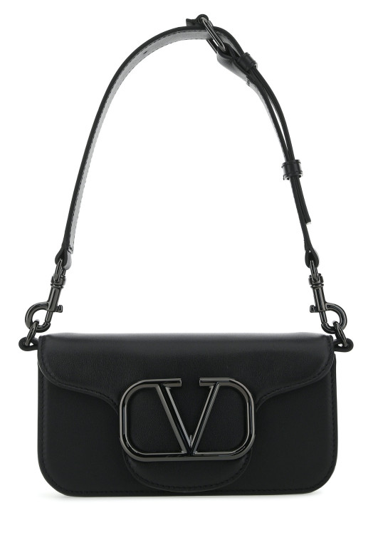 Black leather LocÃ² shoulder bag Black VALENTINO GARAVANI (4Y2B0B63VTQ)