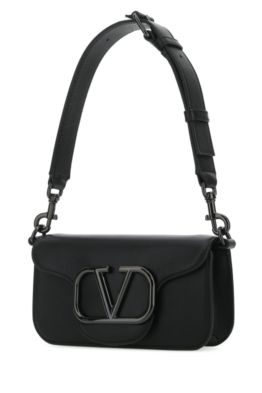 Black leather LocÃ² shoulder bag Black VALENTINO GARAVANI (4Y2B0B63VTQ)
